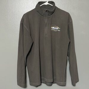 Men's Gray Fleece Zip-Up Sweater.